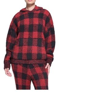 Cozy knit buffalo hoodie